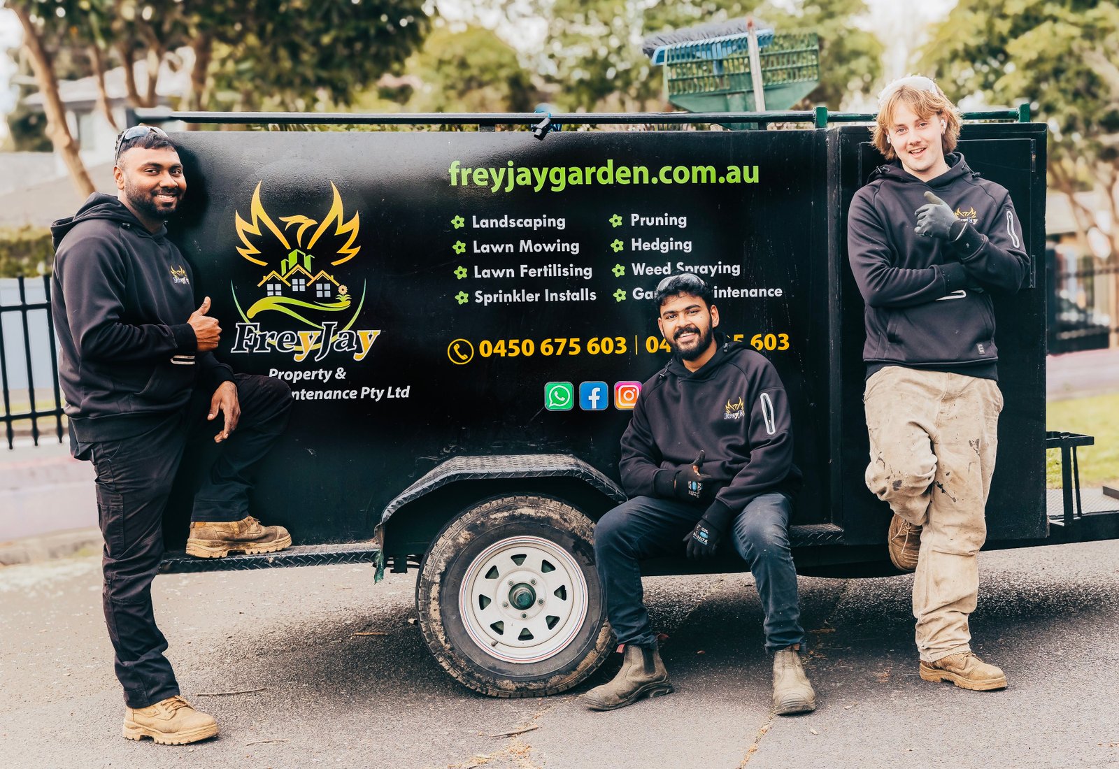 FreyJay Garden team on site grounds maintenance Melbourne